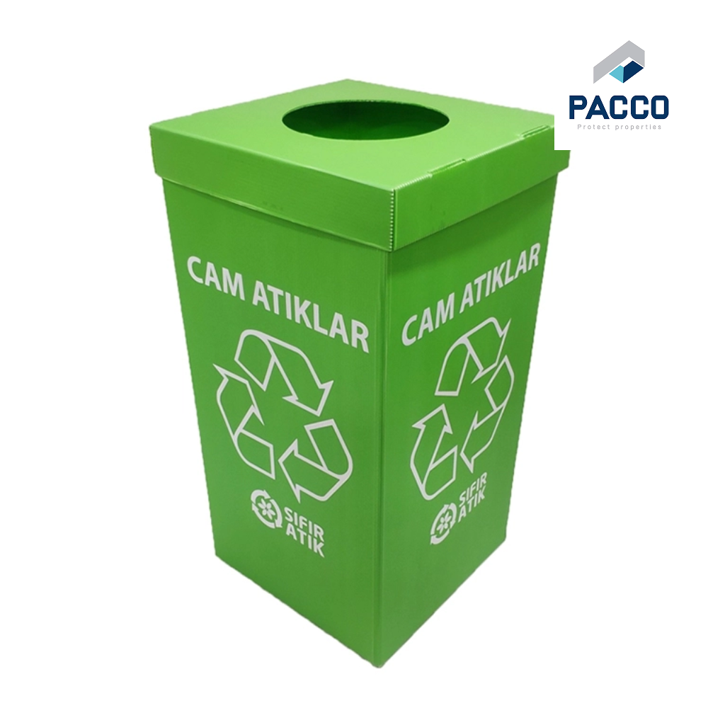 Thùng đựng rác tái chế từ thùng nhựa danpla